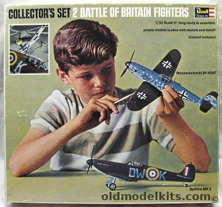 Revell 1/32 2 Battle of Britain Fighters Spitfire MkI and Bf-109F - Gift Set, G288-400 plastic model kit